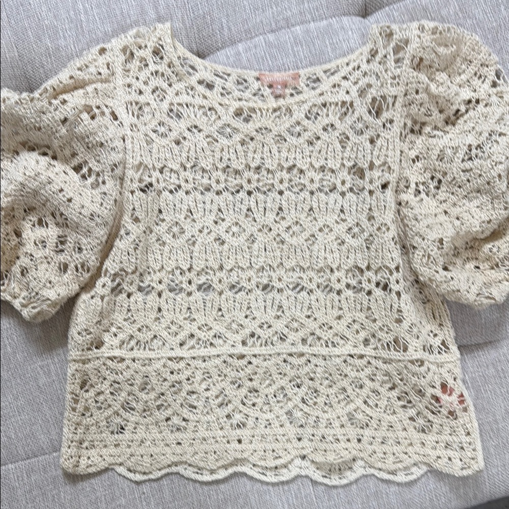 Chic Crochet Lace Top - Picture 1 of 1